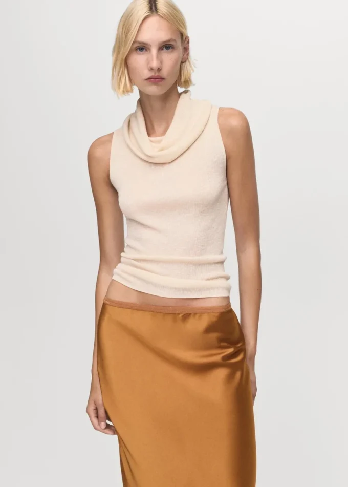 Midi-Rock aus Satin Midi-Rock aus Satin