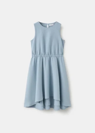 Midikleid aus Leinenmischgewebe