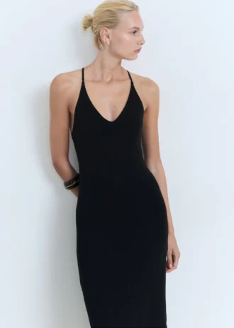 Midikleid mit Rückenausschnitt