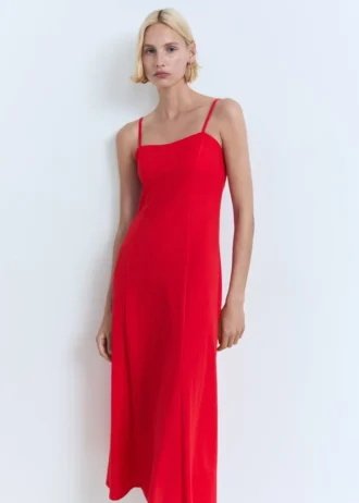 Midikleid mit Schleife am Rücken
