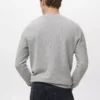 Mikrostrukturierter Baumwollstrickpullover Mikrostrukturierter Baumwollstrickpullover