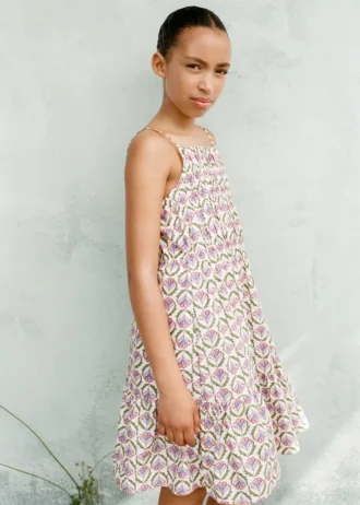 Mittellanges Kleid mit Print