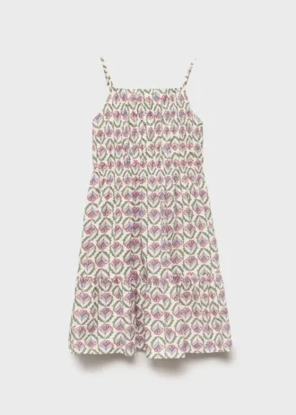 Mittellanges Kleid mit Print