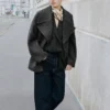 Mittlere Leibhöhe, gewaschene Barrel-Jeans
