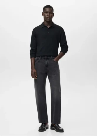 Moby Straight-Fit-Jeans in dunkler Waschung