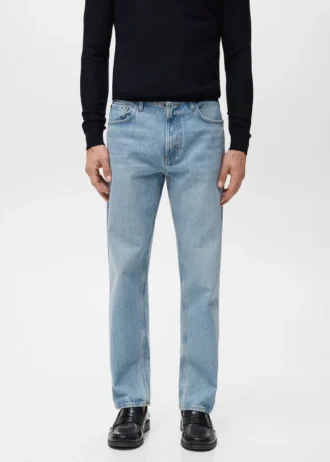 Moby Straight Fit Jeans in heller Waschung