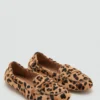 Mokassins aus Leder mit Leopardenmuster