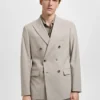 Monaco Zweireihiger Slim-Fit-Anzugblazer Monaco Zweireihiger Slim-Fit-Anzugblazer