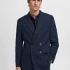 Monaco Zweireihiger Slim-Fit-Anzugblazer