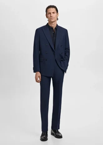 Monaco Zweireihiger Slim-Fit-Anzugblazer