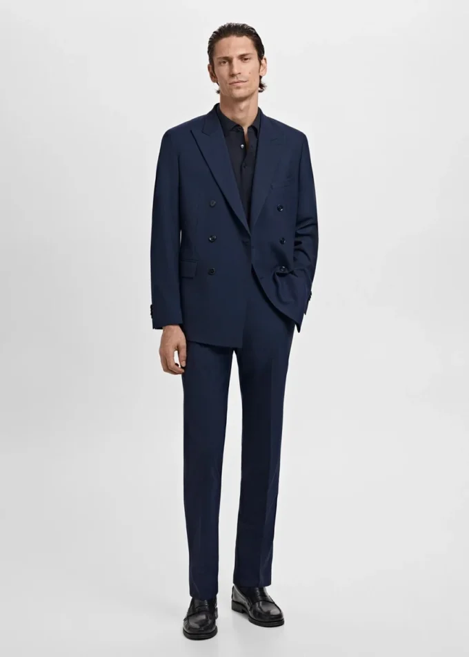 Monaco Zweireihiger Slim-Fit-Anzugblazer