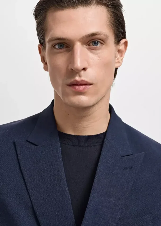Monaco Zweireihiger Slim-Fit-Anzugblazer Monaco Zweireihiger Slim-Fit-Anzugblazer