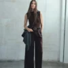 Nadelstreifen-Jumpsuit-Kombination Nadelstreifen-Jumpsuit-Kombination