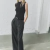 Nadelstreifen-Jumpsuit-Kombination Nadelstreifen-Jumpsuit-Kombination