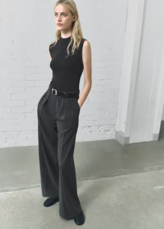 Nadelstreifen-Jumpsuit-Kombination