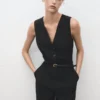 Nadelstreifen-Jumpsuit mit Gürtel Nadelstreifen-Jumpsuit mit Gürtel