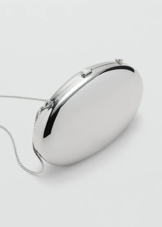 Ovale Clutch-Tasche