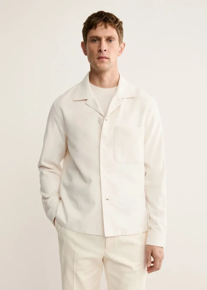 Overshirt aus 100 % Baumwolle mit Taschen Overshirt aus 100 % Baumwolle mit Taschen