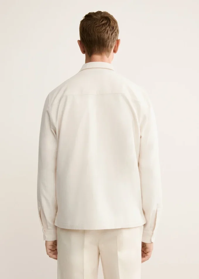 Overshirt aus 100 % Baumwolle mit Taschen Overshirt aus 100 % Baumwolle mit Taschen