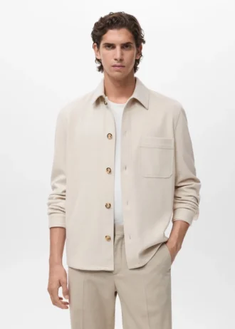 Overshirt aus Flanell mit regulärer Passform Overshirt aus Flanell mit regulärer Passform