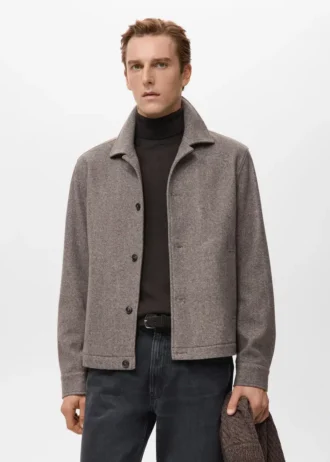Overshirt aus Flanell mit regulärer Passform Overshirt aus Flanell mit regulärer Passform