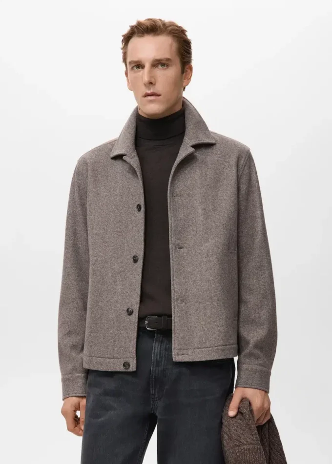 Overshirt aus Flanell mit regulärer Passform Overshirt aus Flanell mit regulärer Passform
