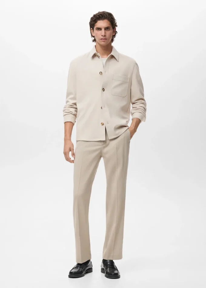Overshirt aus Flanell mit regulärer Passform Overshirt aus Flanell mit regulärer Passform