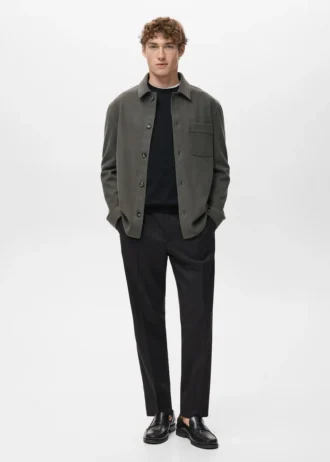 Overshirt aus Flanell mit regulärer Passform