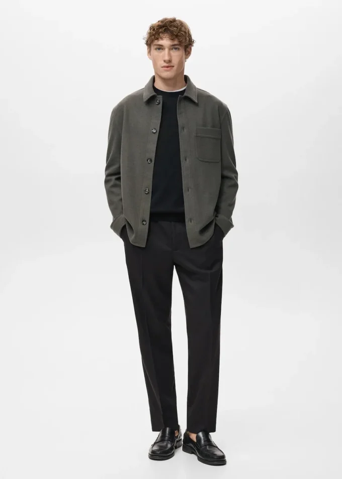 Overshirt aus Flanell mit regulärer Passform Overshirt aus Flanell mit regulärer Passform
