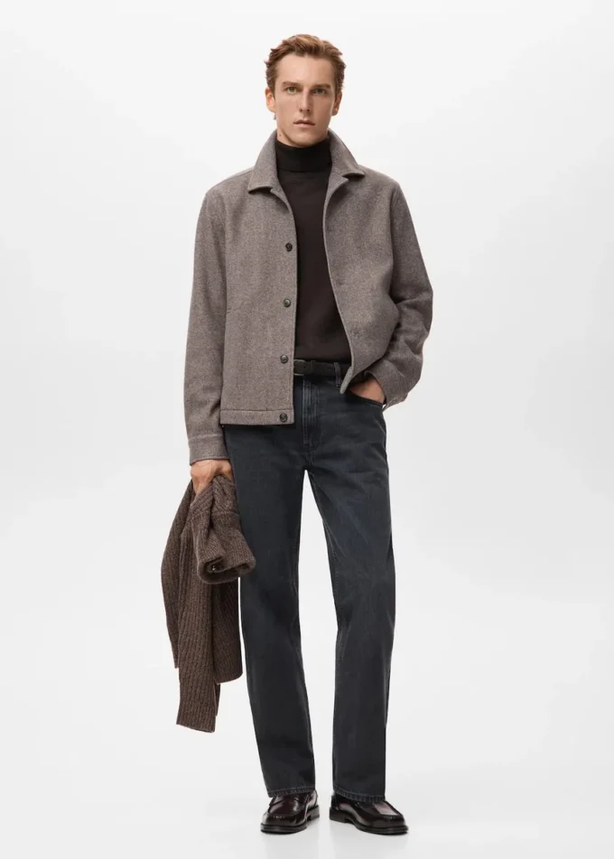 Overshirt aus Flanell mit regulärer Passform Overshirt aus Flanell mit regulärer Passform