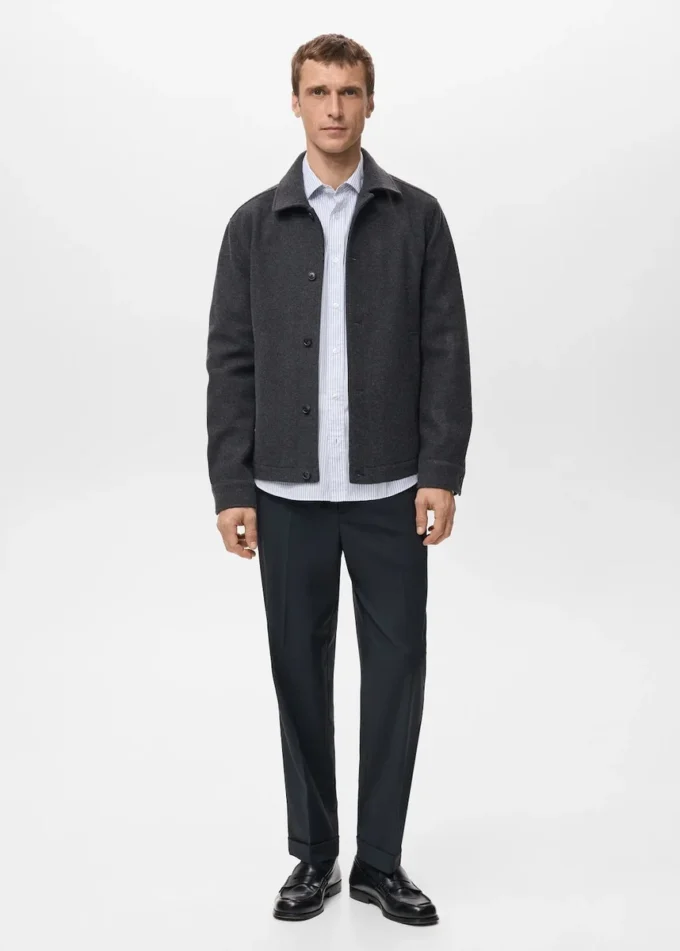 Overshirt aus Flanell mit regulärer Passform Overshirt aus Flanell mit regulärer Passform