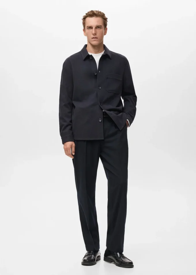 Overshirt aus Flanell mit regulärer Passform Overshirt aus Flanell mit regulärer Passform