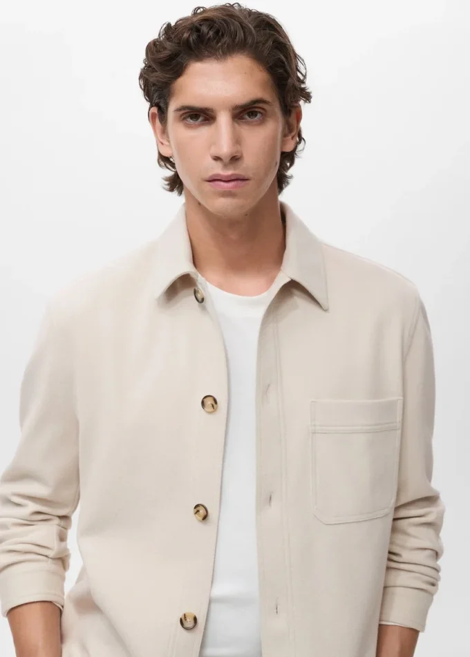 Overshirt aus Flanell mit regulärer Passform Overshirt aus Flanell mit regulärer Passform