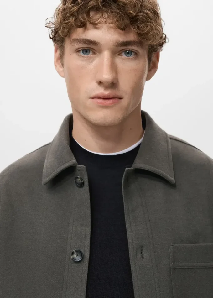 Overshirt aus Flanell mit regulärer Passform Overshirt aus Flanell mit regulärer Passform