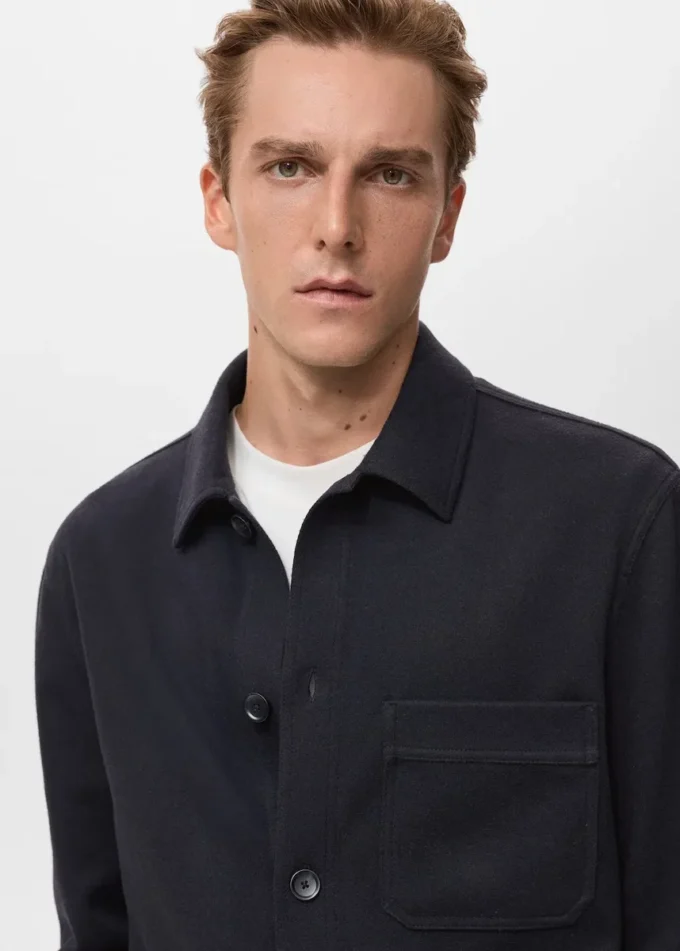 Overshirt aus Flanell mit regulärer Passform Overshirt aus Flanell mit regulärer Passform