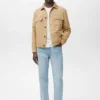 Overshirt aus Kunstwildleder Overshirt aus Kunstwildleder