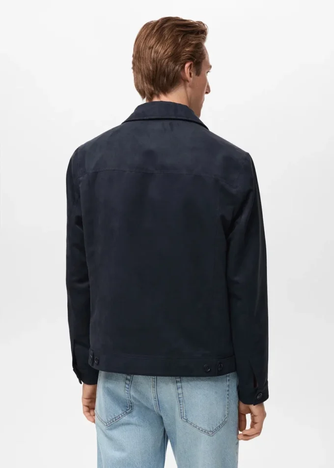 Overshirt aus Kunstwildleder Overshirt aus Kunstwildleder
