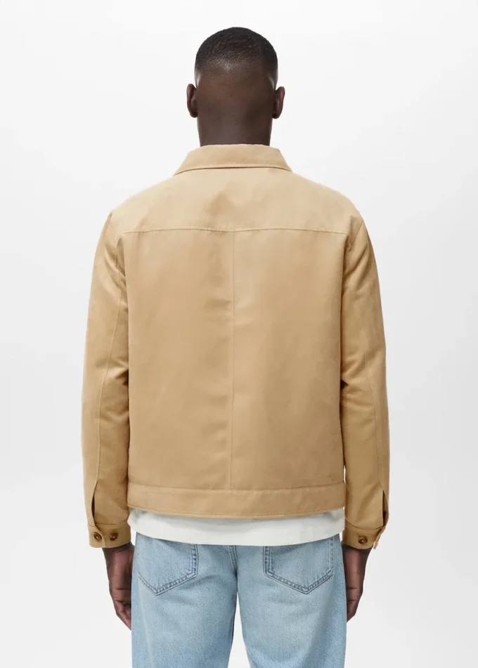 Overshirt aus Kunstwildleder Overshirt aus Kunstwildleder