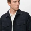 Overshirt aus Kunstwildleder Overshirt aus Kunstwildleder
