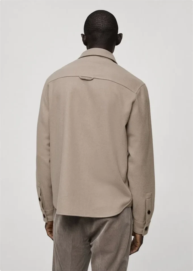Overshirt aus Wollmischflanell Overshirt aus Wollmischflanell