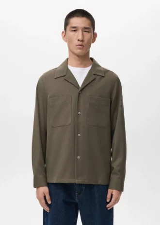Overshirt mit Tasche und regulärer Passform