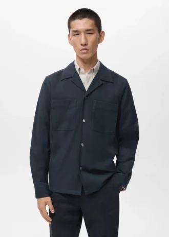 Overshirt mit Tasche und regulärer Passform