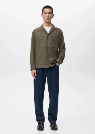 Overshirt mit Tasche und regulärer Passform