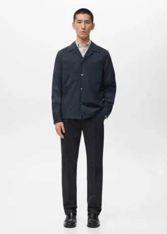 Overshirt mit Tasche und regulärer Passform