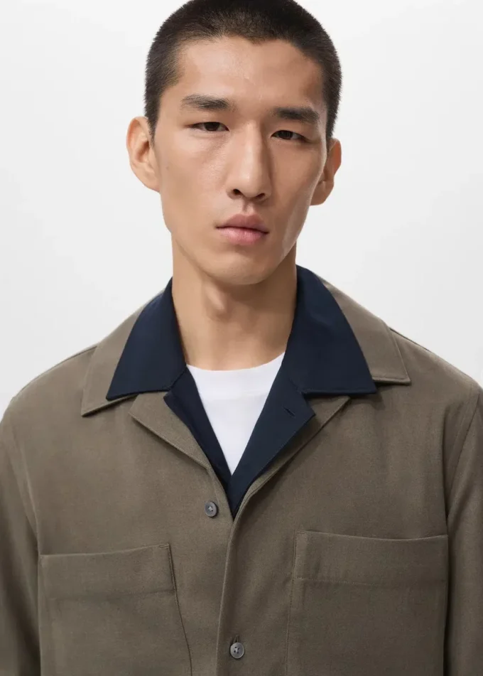 Overshirt mit Tasche und regulärer Passform