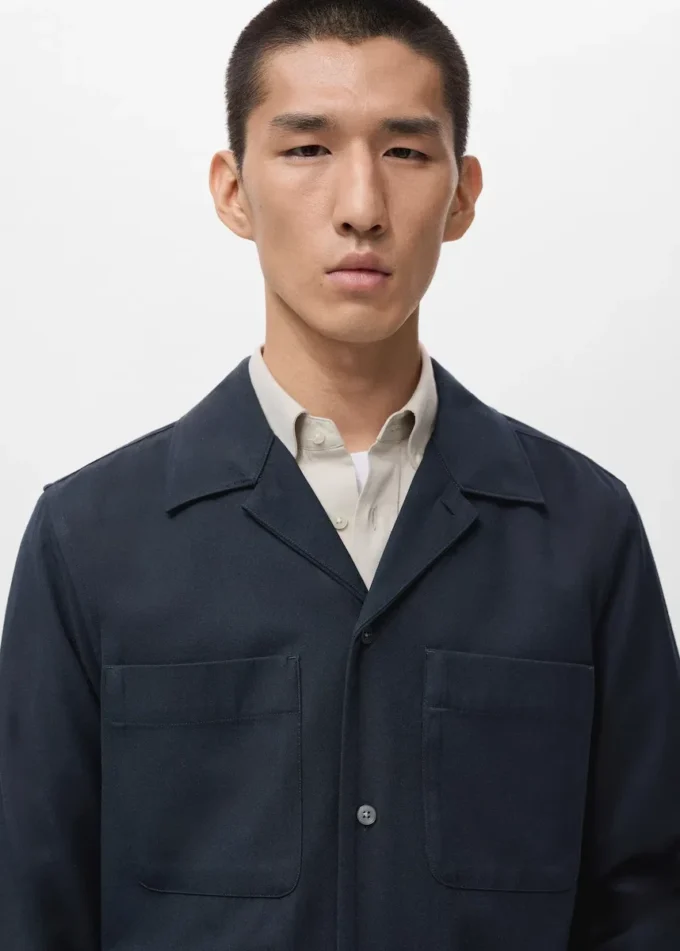 Overshirt mit Tasche und regulärer Passform