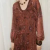 Oversize-Kleid mit Paisley-Print Oversize-Kleid mit Paisley-Print