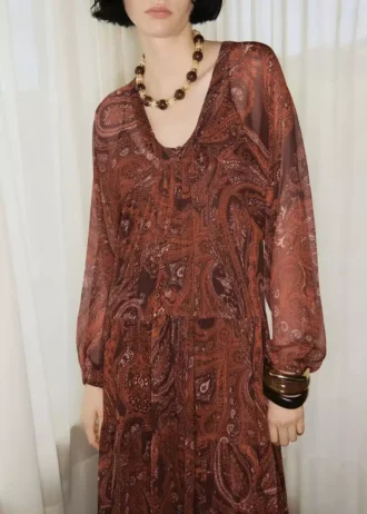 Oversize-Kleid mit Paisley-Print
