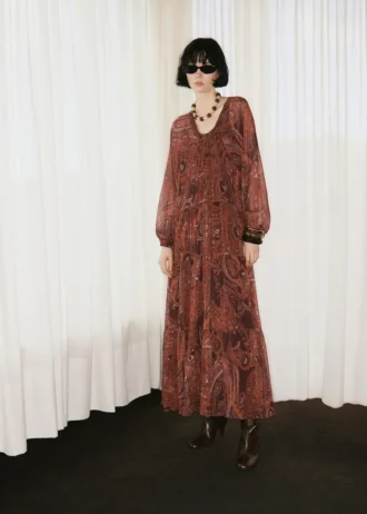 Oversize-Kleid mit Paisley-Print