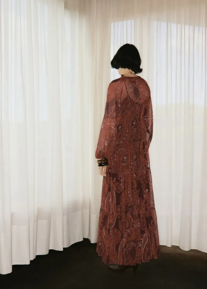 Oversize-Kleid mit Paisley-Print Oversize-Kleid mit Paisley-Print